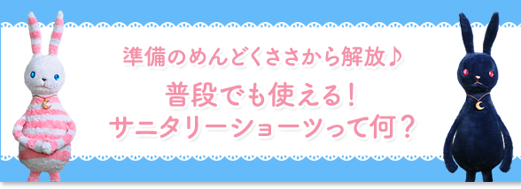 準備のめんどくささから解放♪普段でも使える！サニタリーショーツって何？