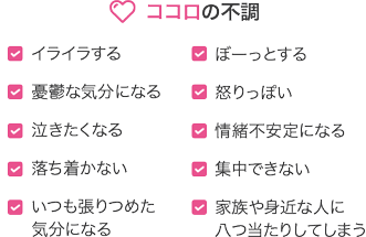 ココロの不調リスト